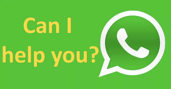 send us a message through whatsapp